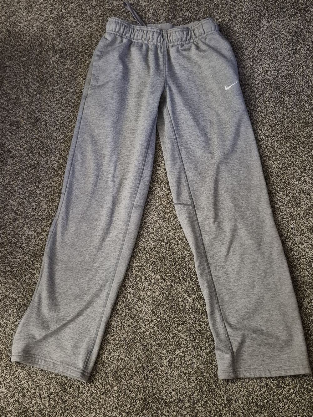 Nike Gray Women's Track Pants with Swoosh